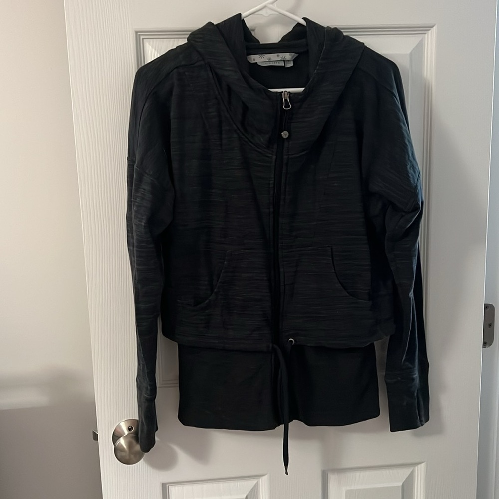 Athleta Black Textured Jacket